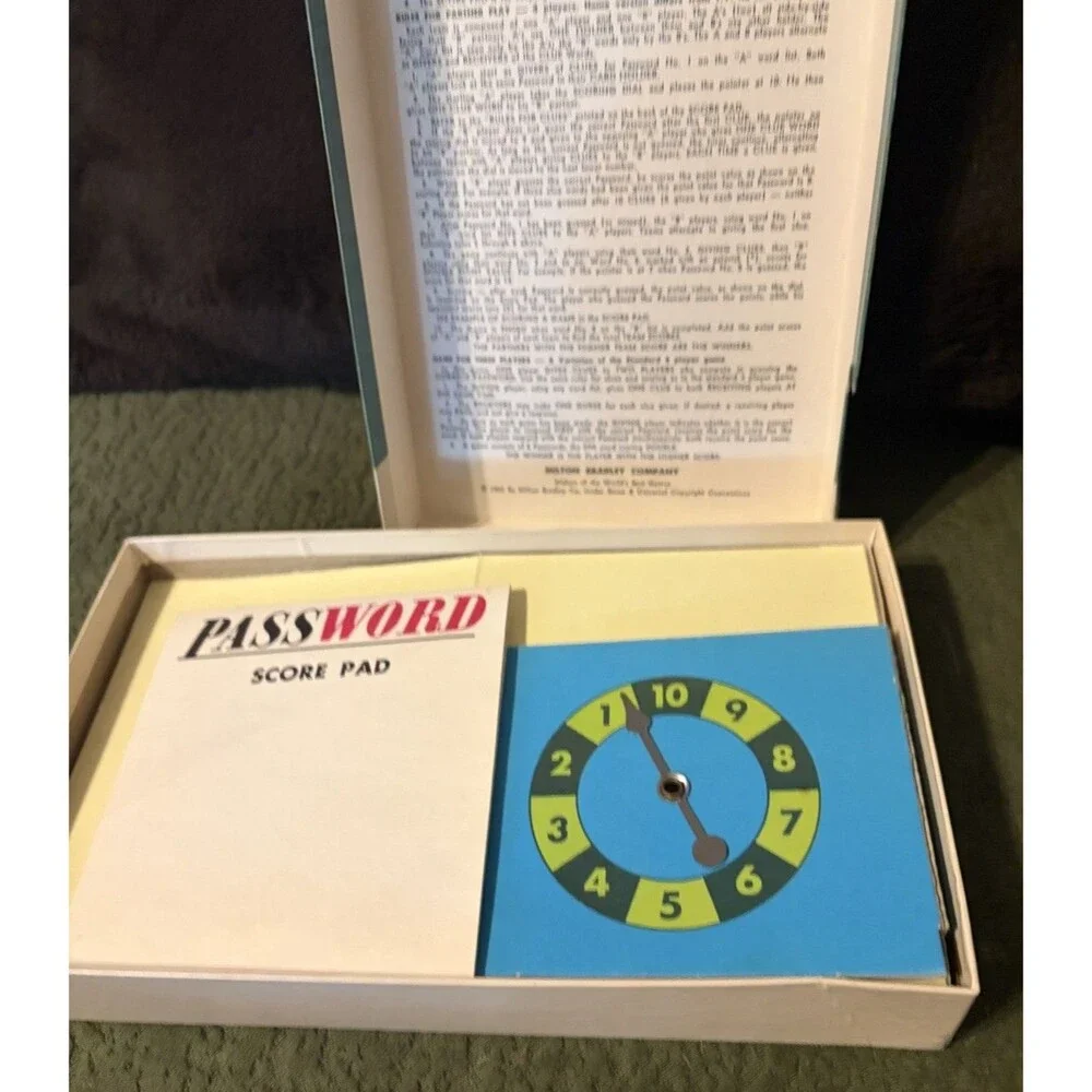 Vintage Password 1970 Volume Ten Edition Game by Milton Bradley